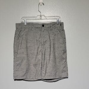Hurley Nike Dri-Fit Cutback Mens Heather Gray Shorts Sz 31 Preppy, Skate, Surf